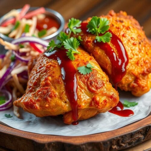 Air Fryer BBQ Chicken Thighs