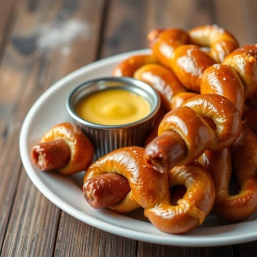 Air Fryer Pretzel Dogs