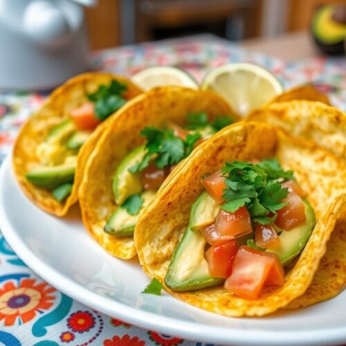 Air Fryer Avocado Tacos